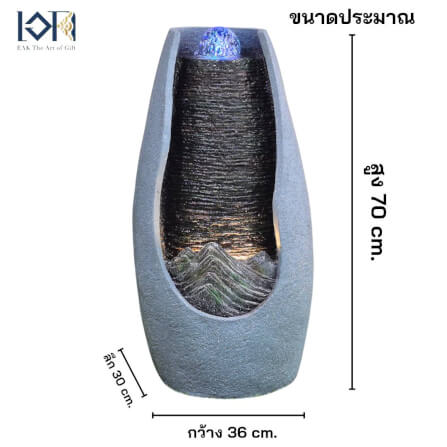 น้ำพุตั้งพื้น EAKGIFT รุ่น22045 สไตล์คลาสสิก ตกแต่งบ้านเสริมฮวงจุ้ย_2