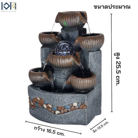 น้ำพุตั้งโต๊ะเสริมฮวงจุ้ย EAKGIFT รุ่น9828 น้ำพุน้ำล้นตั้งโต๊ะทำงานตกแต่งบ้าน_2