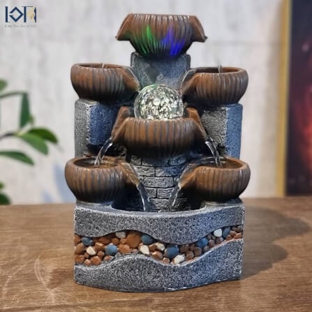 น้ำพุตั้งโต๊ะเสริมฮวงจุ้ย EAKGIFT รุ่น9828 น้ำพุน้ำล้นตั้งโต๊ะทำงานตกแต่งบ้าน_3