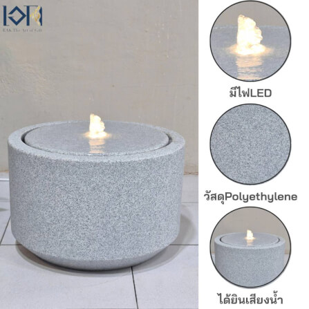 น้ำพุตั้งพื้น EAKGIFT รุ่นGRANILITE MZ16126JA ดีไซน์ทันสมัยเสริมฮวงจุ้ย_4