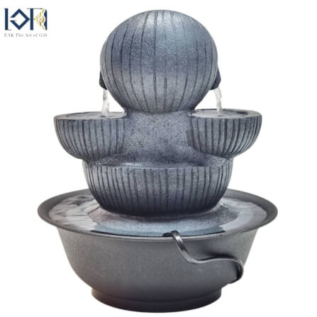 น้ำพุตั้งโต๊ะ EAKGIFT รุ่น8876 สไตล์คลาสสิก มีลูกแก้วหมุนเสริมฮวงจุ้ย_5