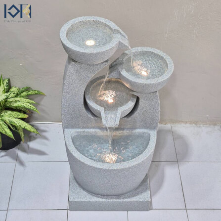 น้ำพุตั้งพื้นแต่งบ้าน EAKGIFT รุ่นGRANILITE MZ16275JA ขนาดใหญ่วางหน้าบ้านจัดสวน_5