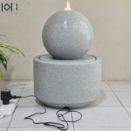 น้ำพุล้นตั้งพื้น EAKGIFT รุ่นGRANILITE MZ16126JB ดีไซน์ทันสมัยงานสวยหรูคล้ายหิน_6