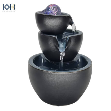 น้ำพุตั้งโต๊ะเสริมฮวงจุ้ย EAKGIFT รุ่น2108-1 สไตล์โมเดิร์นวัสดุเซรามิกงานสวยหรู_7