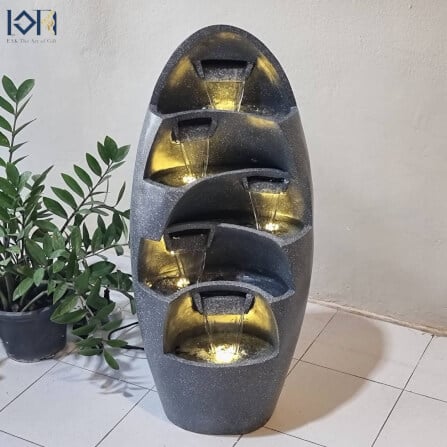 น้ำพุตั้งพื้นเสริมฮวงจุ้ย EAKGIFT รุ่น230051 ขนาดใหญ่ มีน้ำไหลพร้อมไฟ_7