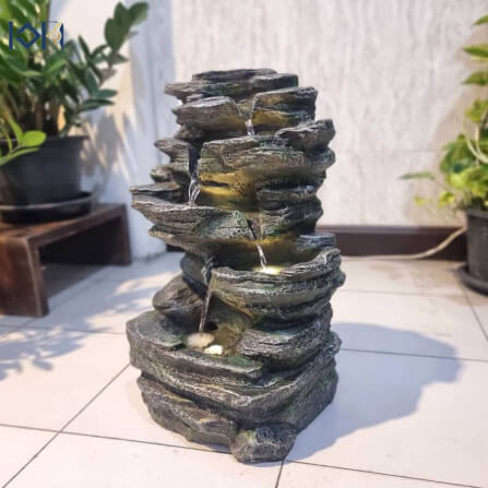 น้ำพุตั้งพื้นเสริมฮวงจุ้ย EAKGIFT รุ่น2020031 ขนาดกลาง สไตล์ธรรมชาติ_7