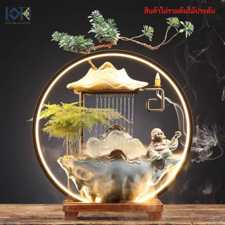 น้ำพุตั้งโต๊ะเสริมฮวงจุ้ย EAKGIFT รุ่นA000235 สไตล์โมเดิร์นทันสมัยวัสดุเซรามิกงานสวยหรู_9