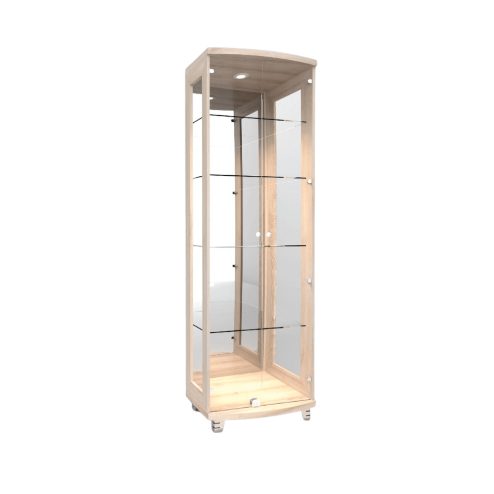 ตู้โชว์กระจก WISDOM DESIGN FURNITURE รุ่น CB-009 60 ซม. สีโซลิค