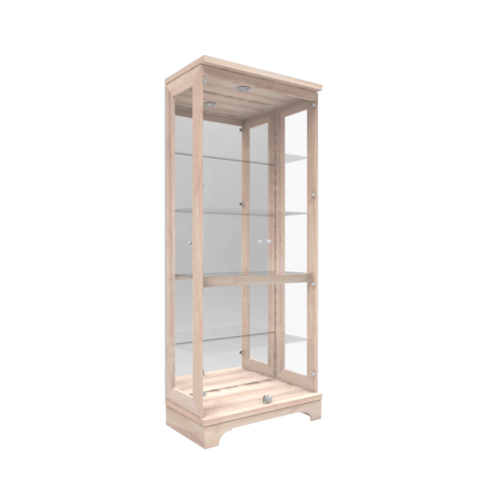 ตู้โชว์กระจก WISDOM DESIGN FURNITURE รุ่น CB-012 80 ซม. สีโซลิค