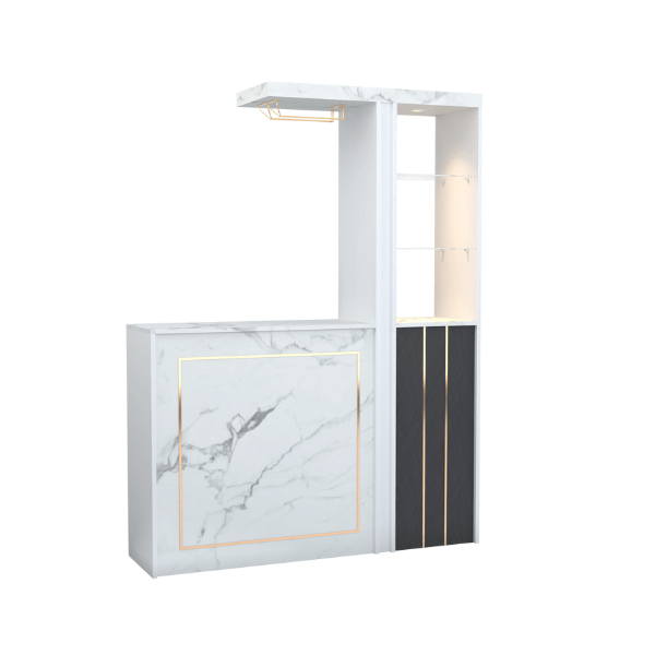 เคาน์เตอร์บาร์ WISDOM DESIGN FURNITURE GI-1 150 ซม. สีขาว/ซอฟท์มาร์เบิ้ล_0