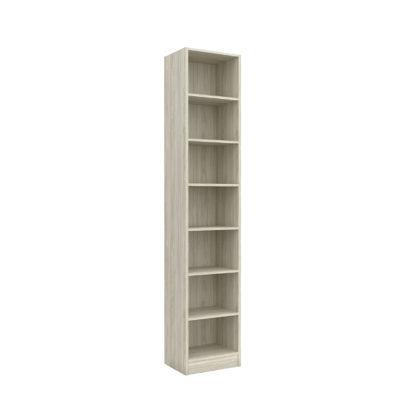 ชั้นวางของทึบ 7 ชั้น WISDOM DESIGN FURNITURE รุ่น BK-41A 40 ซม. สีไวท์โอ๊ค_0