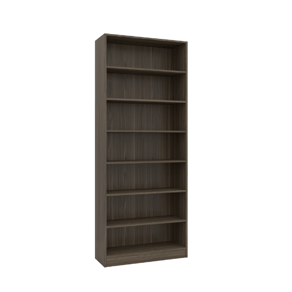 ชั้นวางของทึบ 7 ชั้น WISDOM DESIGN FURNITURE รุ่น BK-81A 80 ซม. สีมอคค่า_0