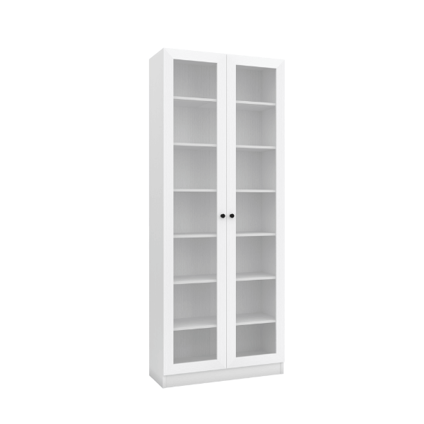 ตู้หนังสือ WISDOM DESIGN FURNITURE รุ่น BK-81B 80 ซม. สีขาว