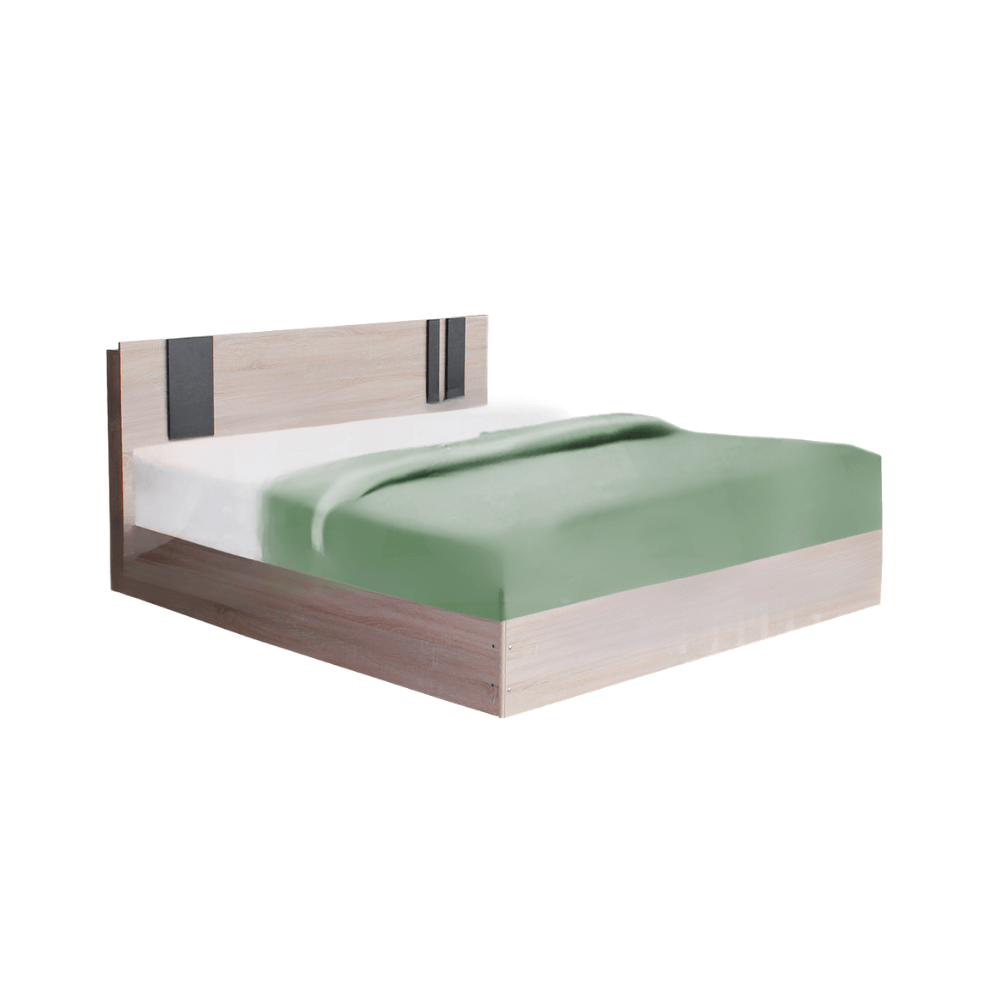 ชุดห้องนอน + ที่นอน PVC 6 ฟุต WISDOM DESIGN FURNITURE รุ่น GLORY สี โซลิค/กราไฟท์_1
