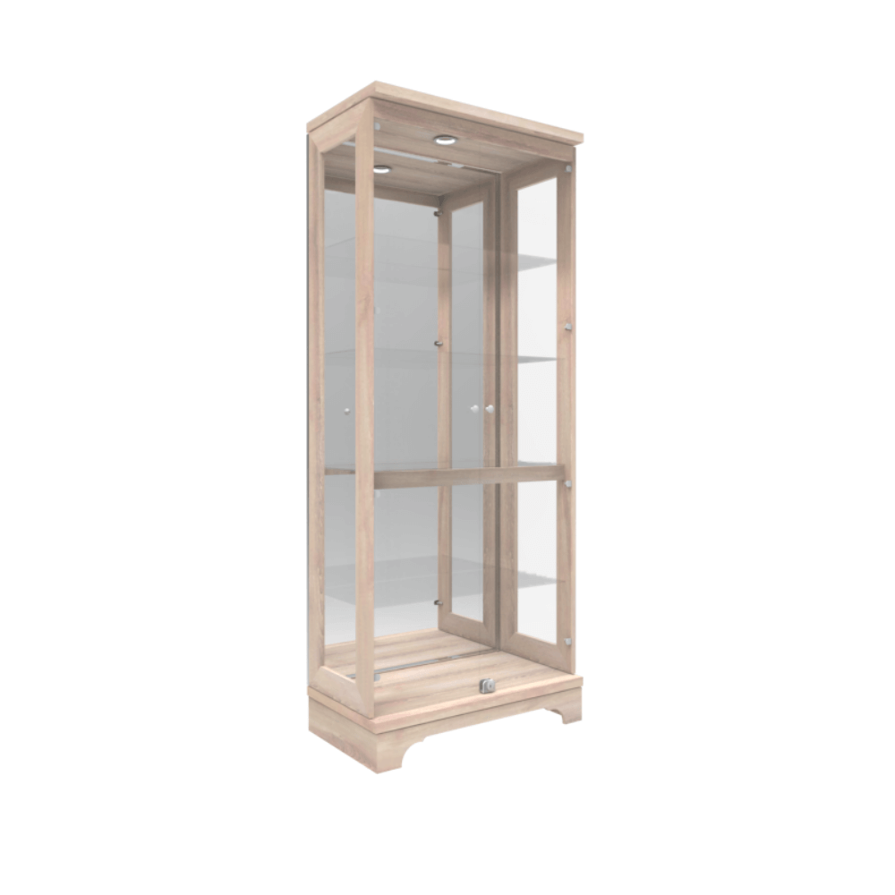 ตู้โชว์กระจก WISDOM DESIGN FURNITURE รุ่น CB-012 80 ซม. สีโซลิค