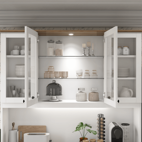 ครัวไม้สำเร็จ ตู้ตั้งพื้นท็อปเรียบ WISDOM DESIGN FURNITURE KT-161 160 ซม. สีขาว/โรม่า