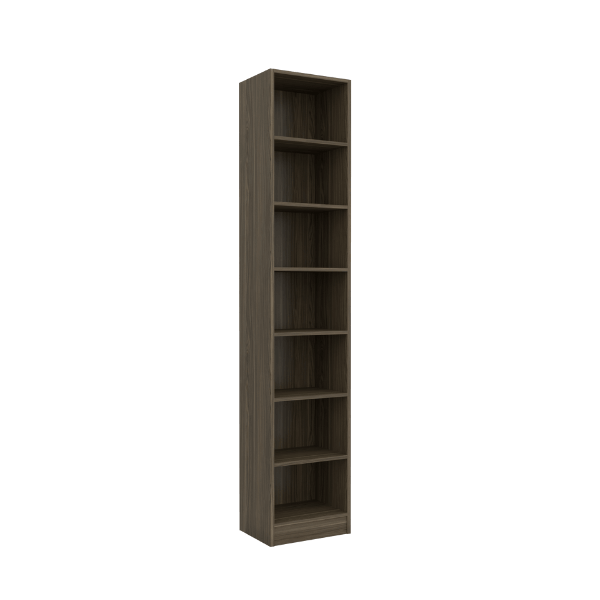 ชั้นวางของทึบ 7 ชั้น WISDOM DESIGN FURNITURE รุ่น BK-41A 40 ซม. สีมอคค่า_1