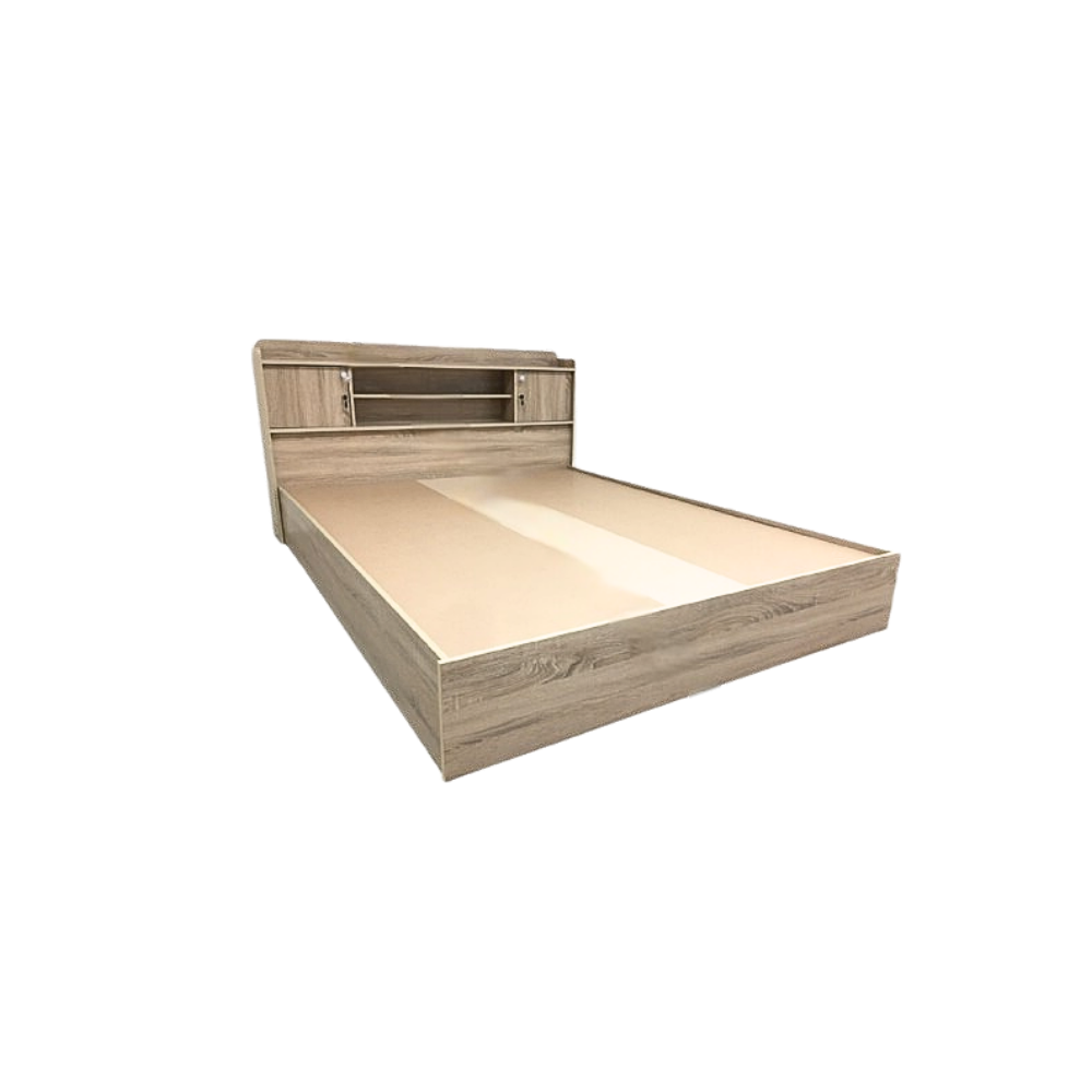 ชุดห้องนอน + ที่นอนสปริง 6 ฟุต WISDOM DESIGN FURNITURE รุ่น TJ3120 สีโซลิค