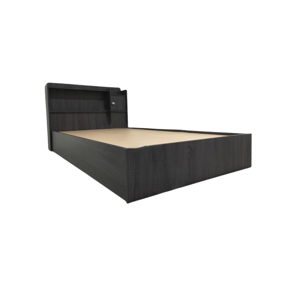 ชุดห้องนอน + ที่นอนสปริง 6 ฟุต WISDOM DESIGN FURNITURE รุ่น 2 ชิ้น 120 ซม. สีโอ๊ค