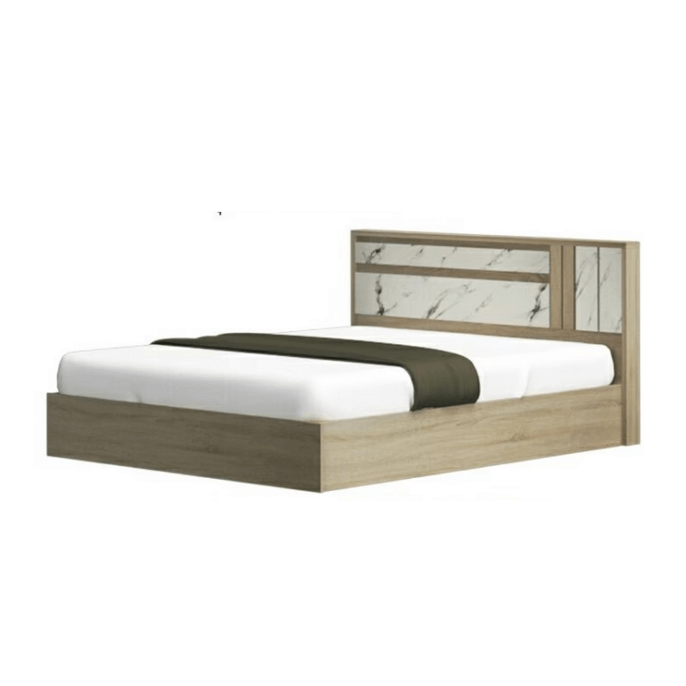 ชุดห้องนอน + ที่นอน PVC 5 ฟุต WISDOM DESIGN FURNITURE รุ่น SWAN สี โซลิค/หินอ่อน_2