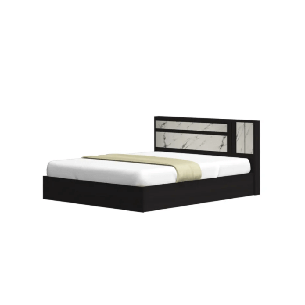 ชุดห้องนอน + ที่นอน PVC 5 ฟุต WISDOM DESIGN FURNITURE รุ่น SWAN PLUS สี โอ๊ค/หินอ่อน_2