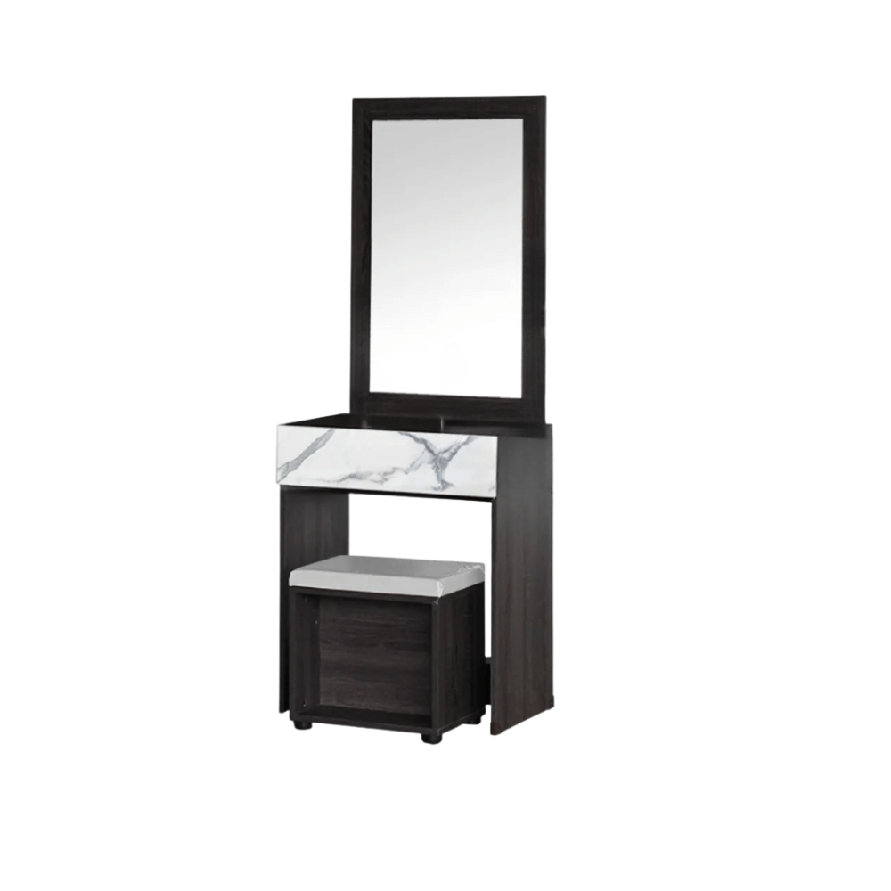 ชุดห้องนอน + ที่นอน PVC 5 ฟุต WISDOM DESIGN FURNITURE รุ่น GLORY PLUS สี แอชบราวน์/หินอ่อน_2