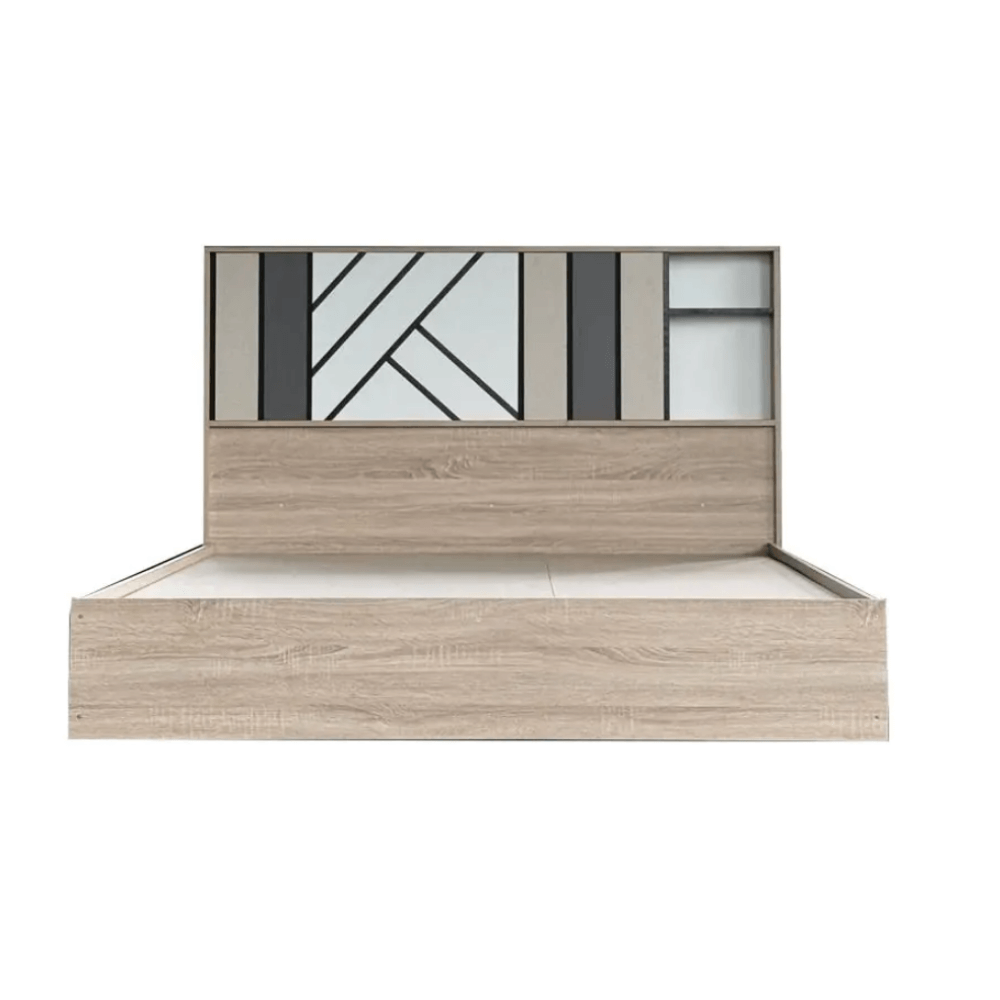 ชุดห้องนอน + ที่นอนสปริง 5 ฟุต WISDOM DESIGN FURNITURE รุ่น JERRY สี โซลิค/กราไฟท์_2