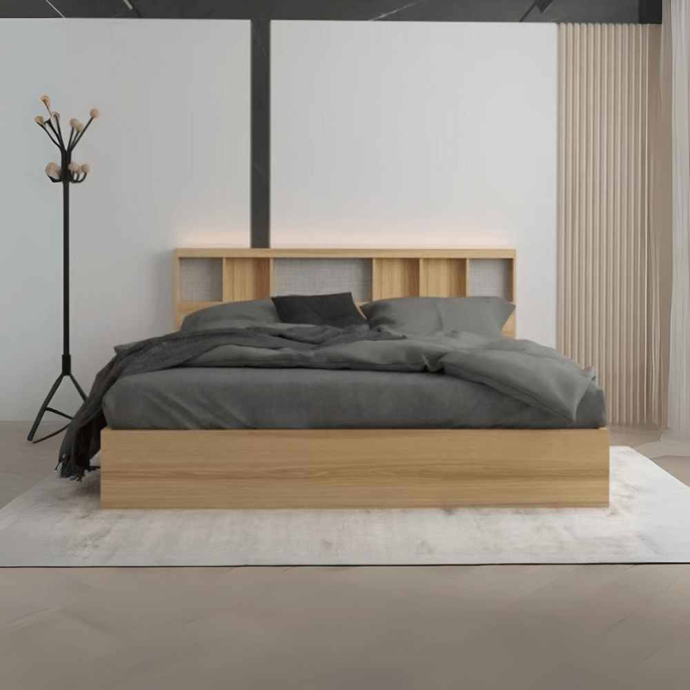 ชุดห้องนอน 5 ฟุต WISDOM DESIGN FURNITURE รุ่น TENSHI 200 สีไลท์ยีนส์/แอช