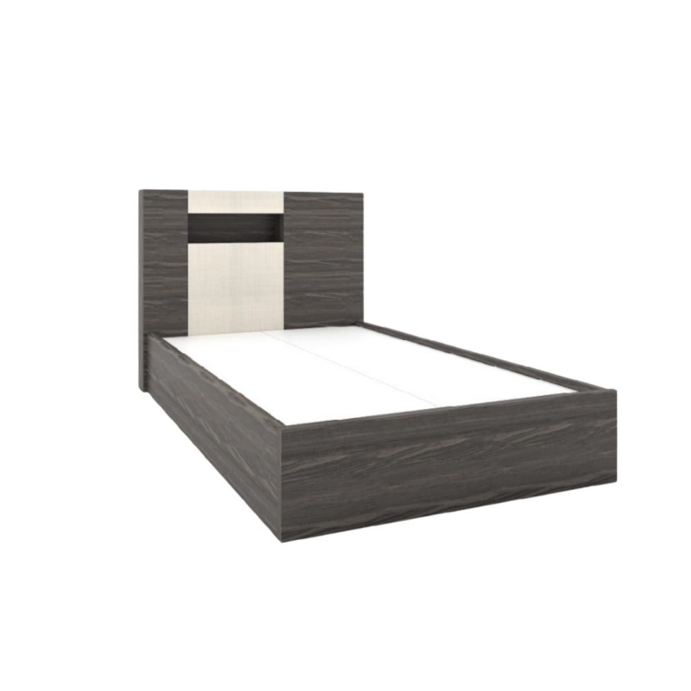 ชุดห้องนอน 3.5 ฟุต WISDOM DESIGN FURNITURE รุ่น SCOOBY สีไลท์เวงเก้/แฟบริค_2