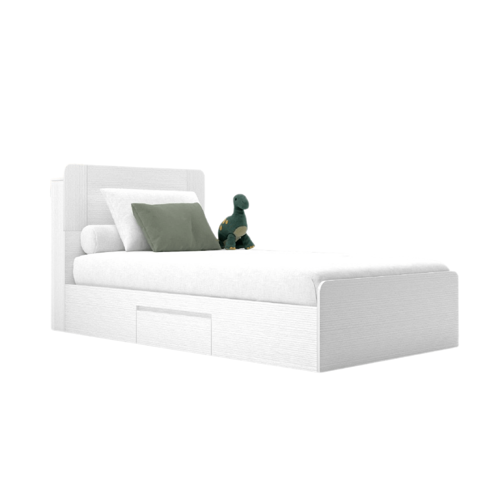 ชุดห้องนอน + ที่นอน PVC 3.5 ฟุต WISDOM DESIGN FURNITURE รุ่น FAMINGO1 สีขาว_2
