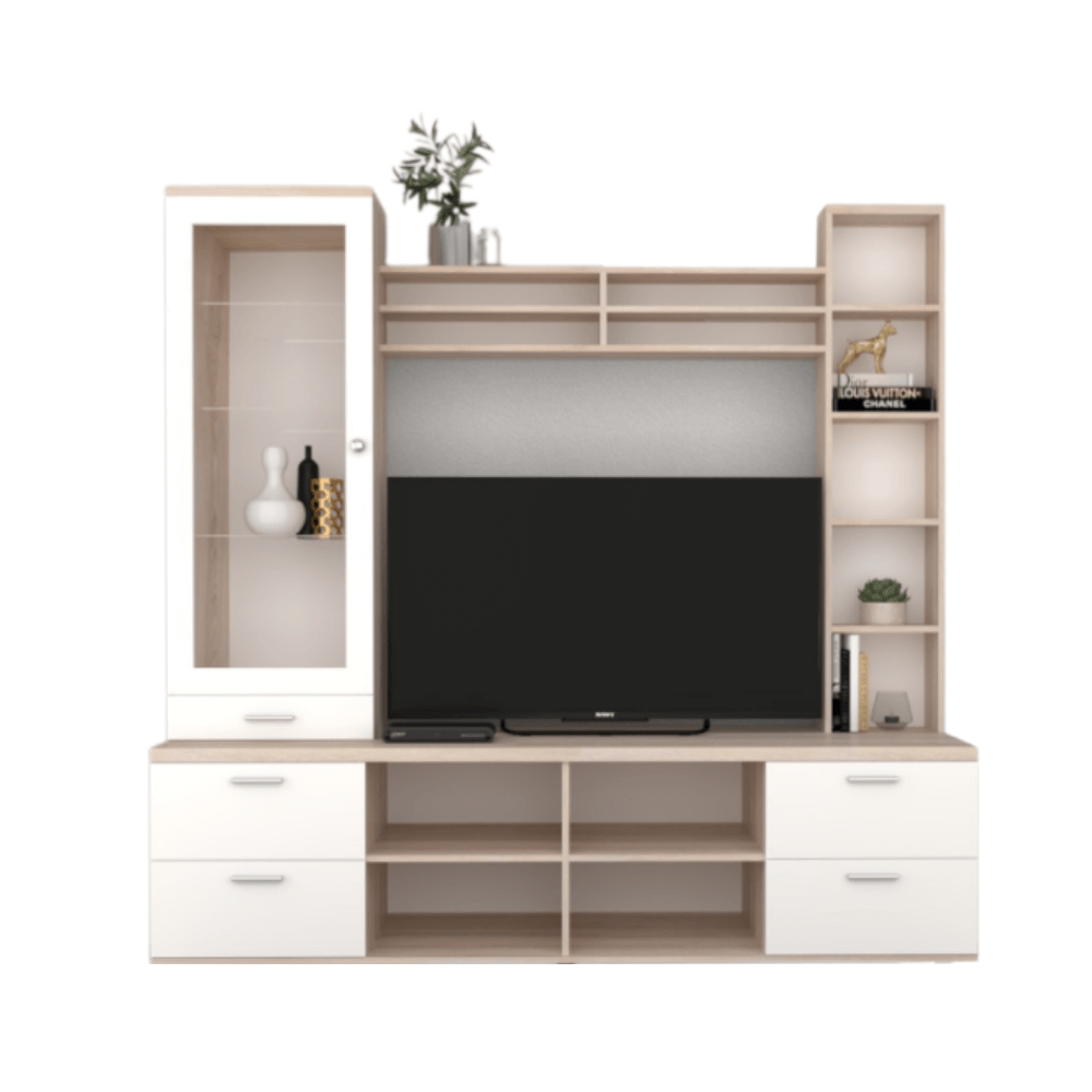 ตู้วางทีวี WISDOM DESIGN FURNITURE รุ่น HT-006 180 ซม. สีโซลิค/ขาว