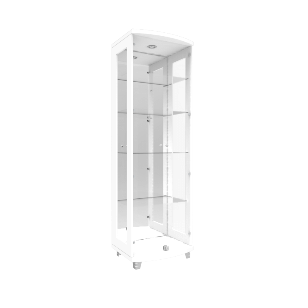 ตู้โชว์กระจก WISDOM DESIGN FURNITURE รุ่น CB-009 60 ซม. สีขาว