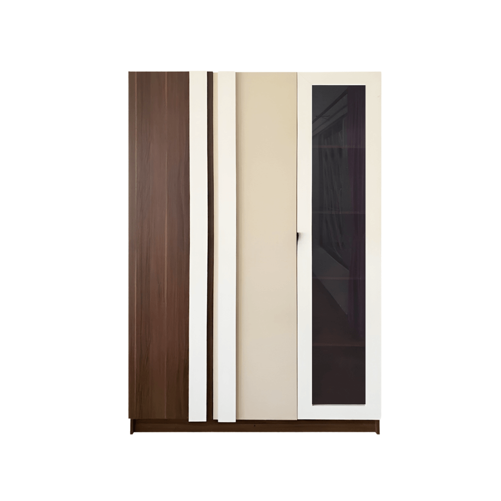 ชุดห้องนอน + ที่นอน PVC 3.5 ฟุต WISDOM DESIGN FURNITURE รุ่น CITY วอลนัท_3