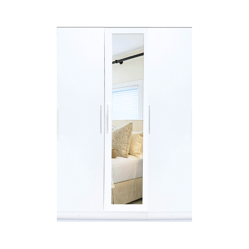 ชุดห้องนอน + ที่นอนสปริง 5 ฟุต WISDOM DESIGN FURNITURE รุ่น RADDER สีขาว_3