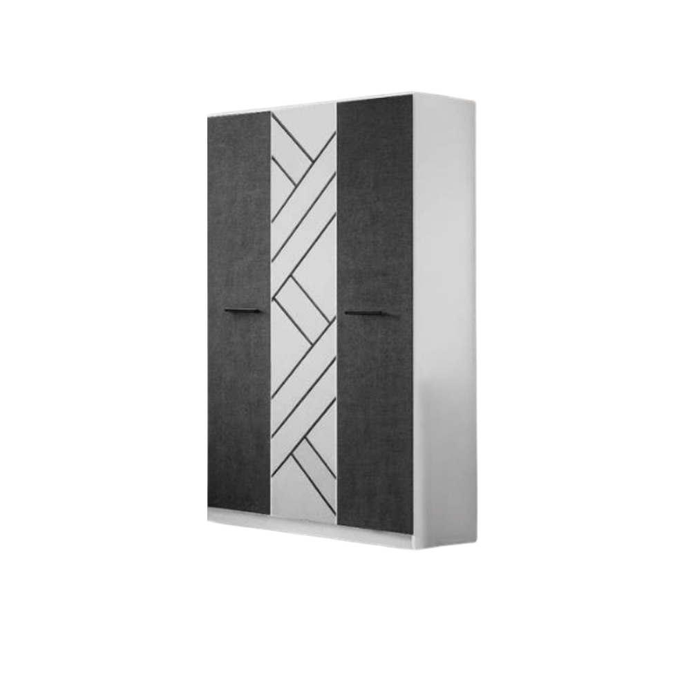 ชุดห้องนอน + ที่นอน PVC 5 ฟุต WISDOM DESIGN FURNITURE รุ่น JERRY สีขาว/กราไฟท์_3