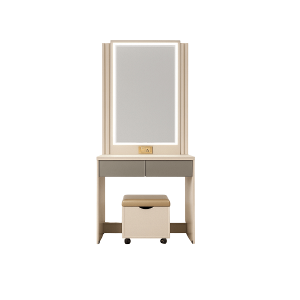 ชุดห้องนอน + ที่นอนสปริง 6 ฟุต WISDOM DESIGN FURNITURE รุ่น SYDNEY สีเบจ/เทา