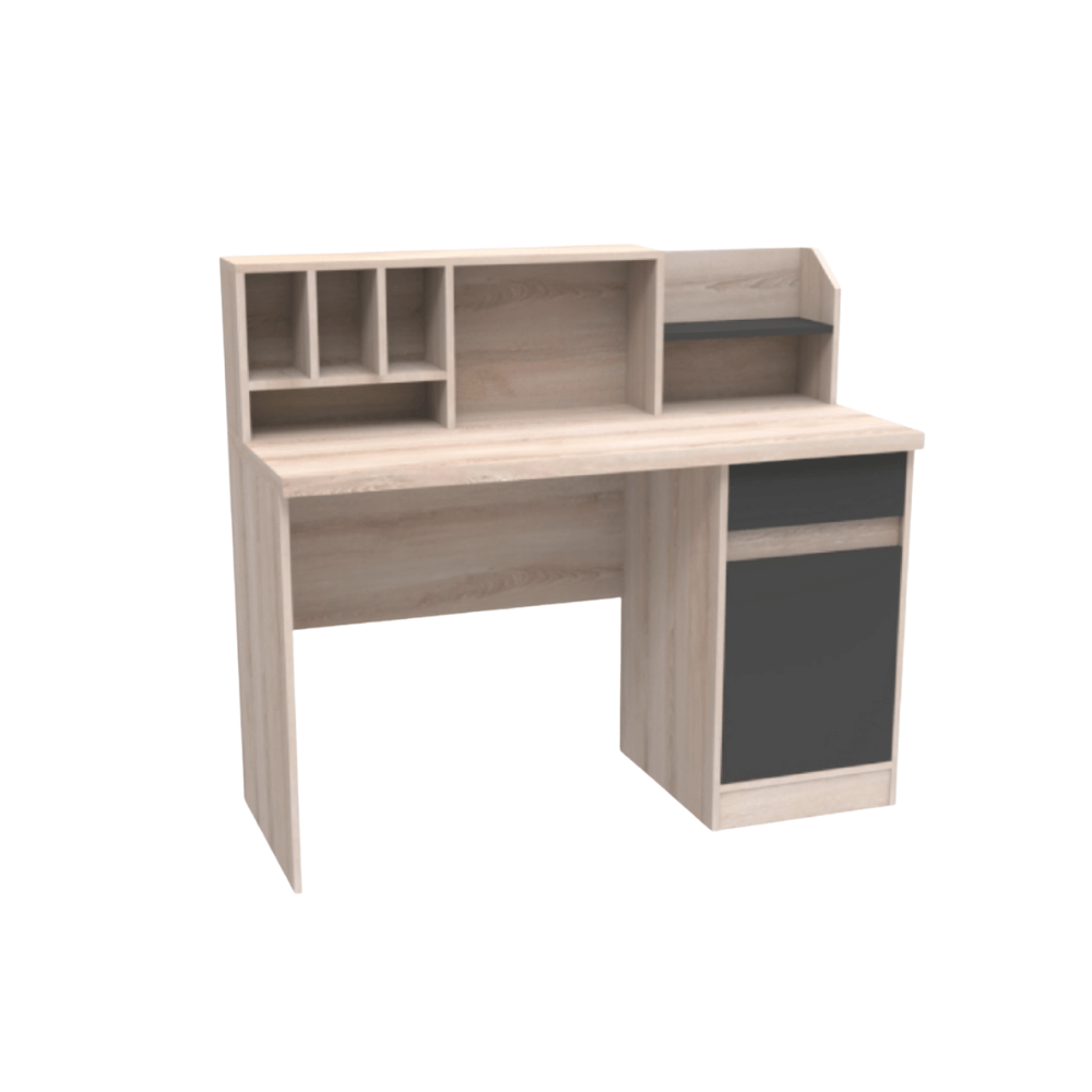 ชุดห้องนอน + ที่นอนสปริง 3.5 ฟุต WISDOM DESIGN FURNITURE รุ่น SCOOBY สีโซลิค/กราไฟท์_3