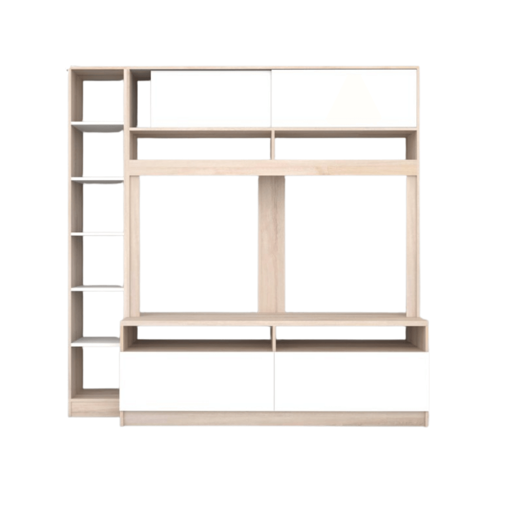 ตู้วางทีวี WISDOM DESIGN FURNITURE รุ่น HT-1501 150 ซม. สีโซลิค/ขาว