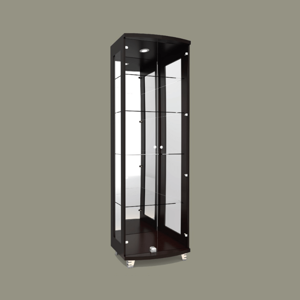 ตู้โชว์กระจก WISDOM DESIGN FURNITURE รุ่น CB-009 60 ซม. สีโอ๊ค