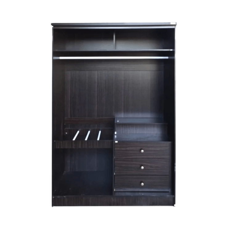 ตู้เสื้อผ้า 2 บานเปิด WISDOM DESIGN FURNITURE รุ่น C-120 SIMPLE E 120 ซม. สีโอ๊ค_2
