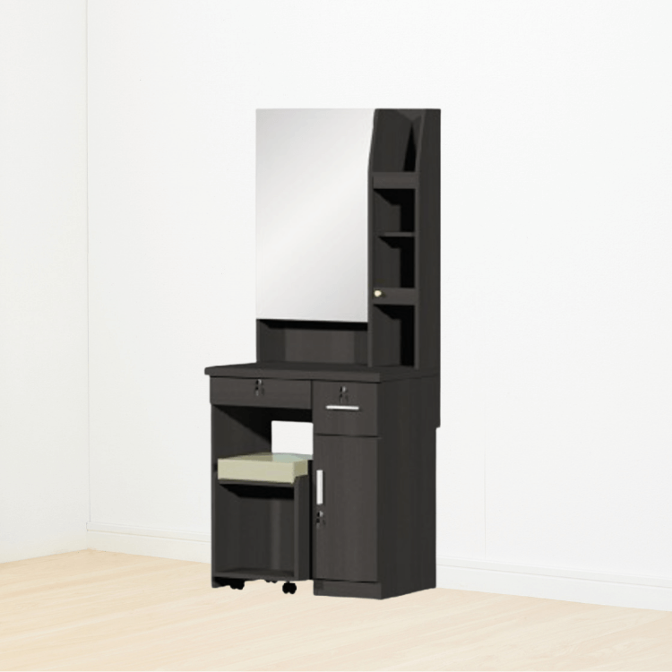 โต๊ะเครื่องแป้ง WISDOM DESIGN FURNITURE รุ่น DT720A 70 ซม. สีโอ๊ค_3