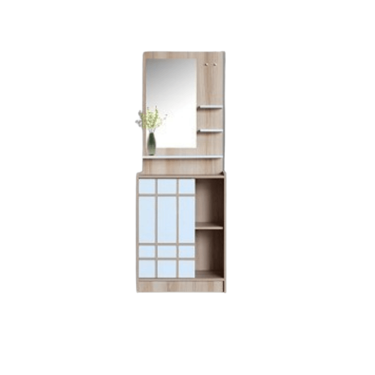 ชุดห้องนอน + ที่นอน PVC 6 ฟุต WISDOM DESIGN FURNITURE รุ่น NANA-S สีบัตเตอร์/ขาว ลิ้นชักท้ายเตียง