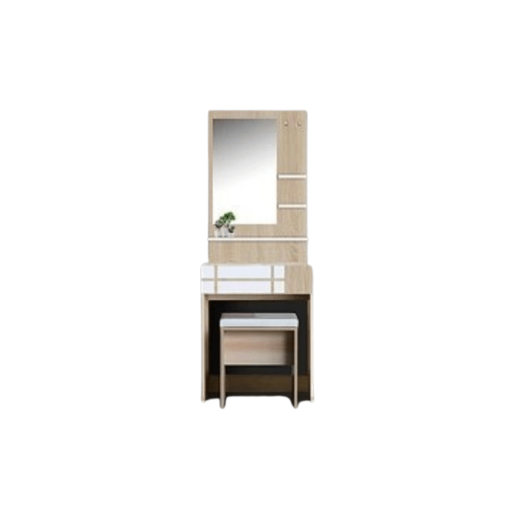 ชุดห้องนอน + ที่นอนสปริง 6 ฟุต WISDOM DESIGN FURNITURE รุ่น NANA-M สีบัตเตอร์/ขาว_3