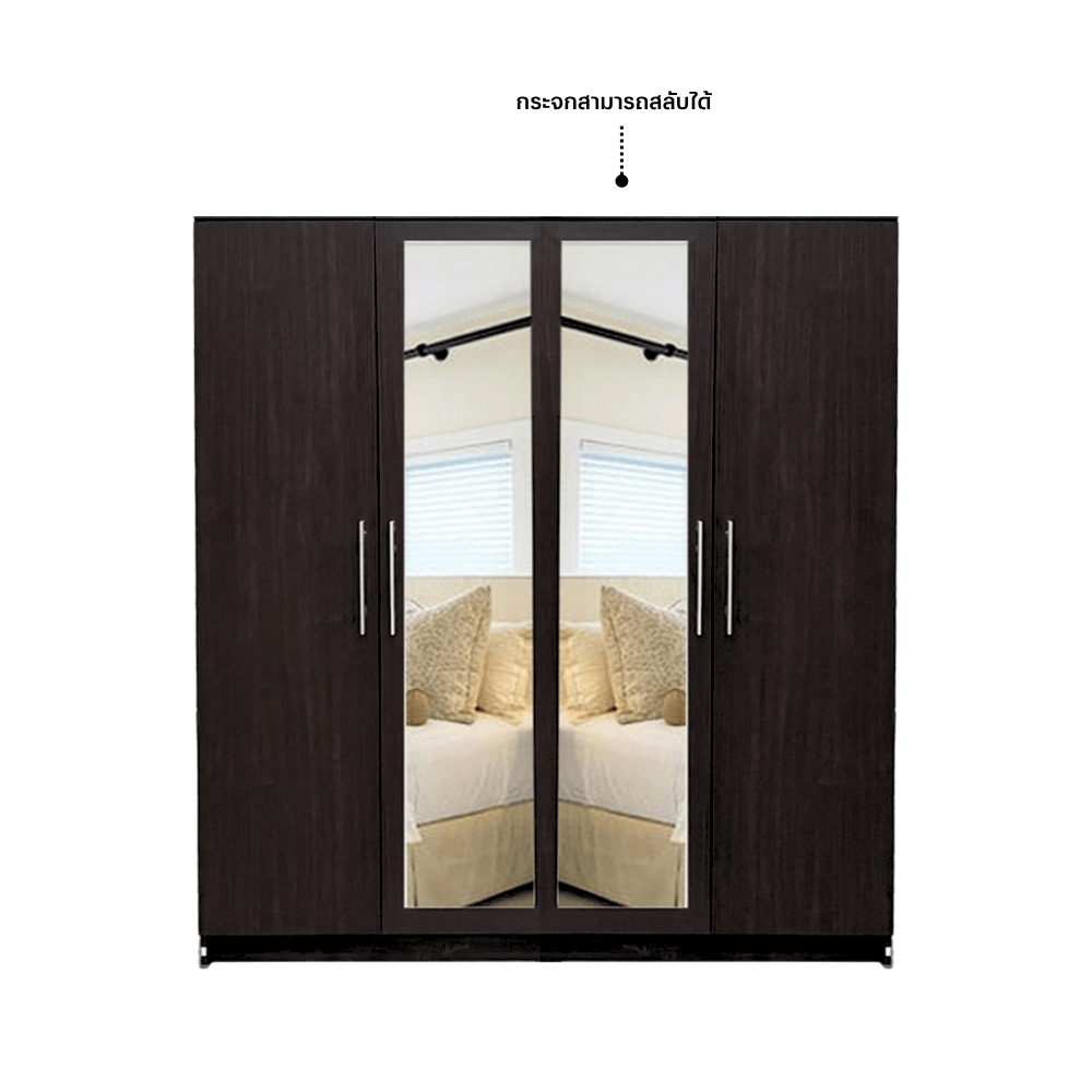 ชุดห้องนอน 3.5 ฟุต WISDOM DESIGN FURNITURE รุ่น NAKED1 สี โอ๊ค_4