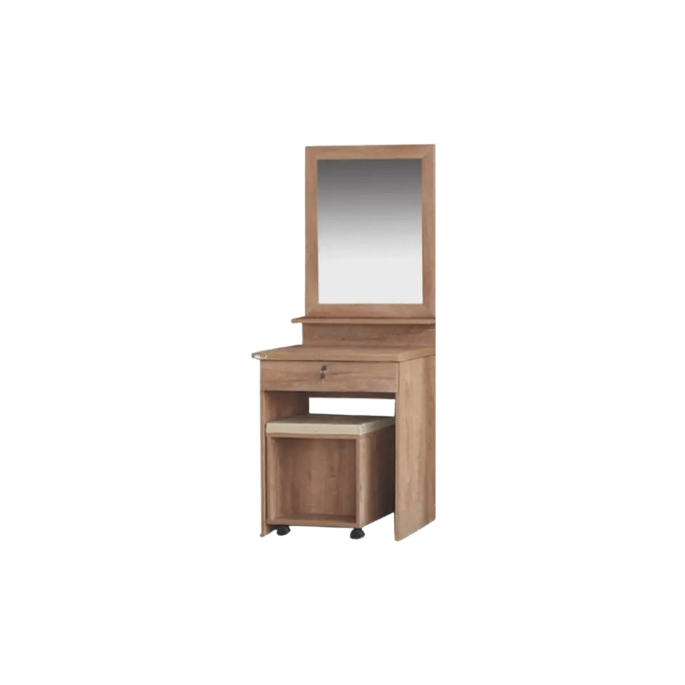 ชุดห้องนอน + ที่นอน PVC 3.5 ฟุต WISDOM DESIGN FURNITURE รุ่น ECO สี ไม้สัก_4