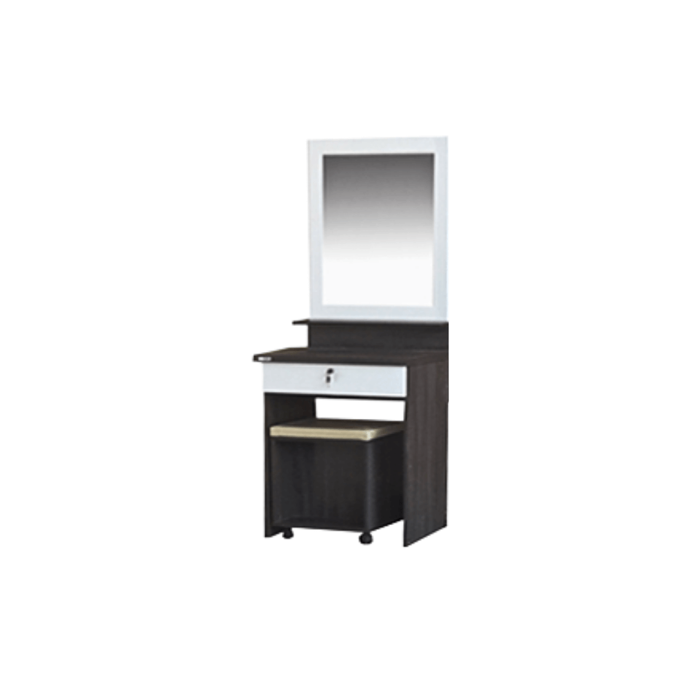 ชุดห้องนอน + ที่นอน PVC 6 ฟุต WISDOM DESIGN FURNITURE รุ่น ECO สี แอชบราวน์/ขาว_4
