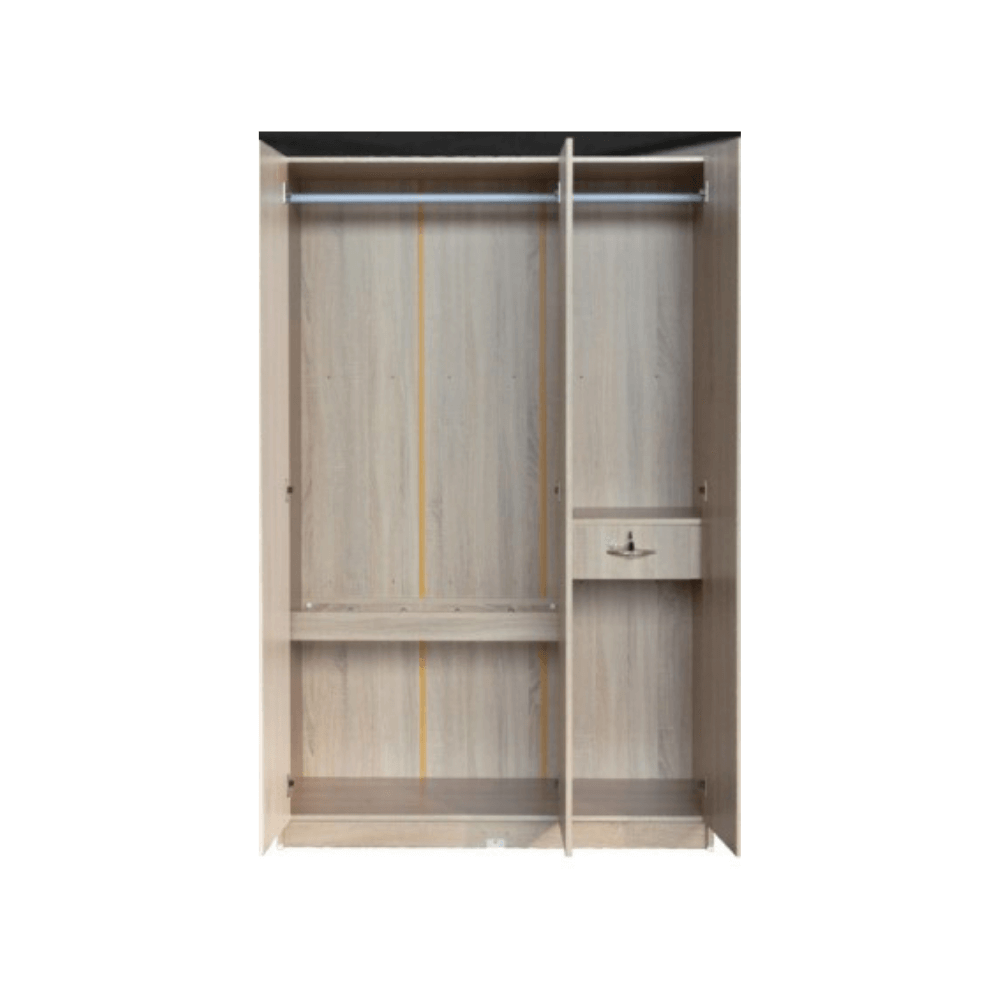 ชุดห้องนอน + ที่นอนสปริง 5 ฟุต WISDOM DESIGN FURNITURE รุ่น SWAN สี โซลิค/หินอ่อน_4