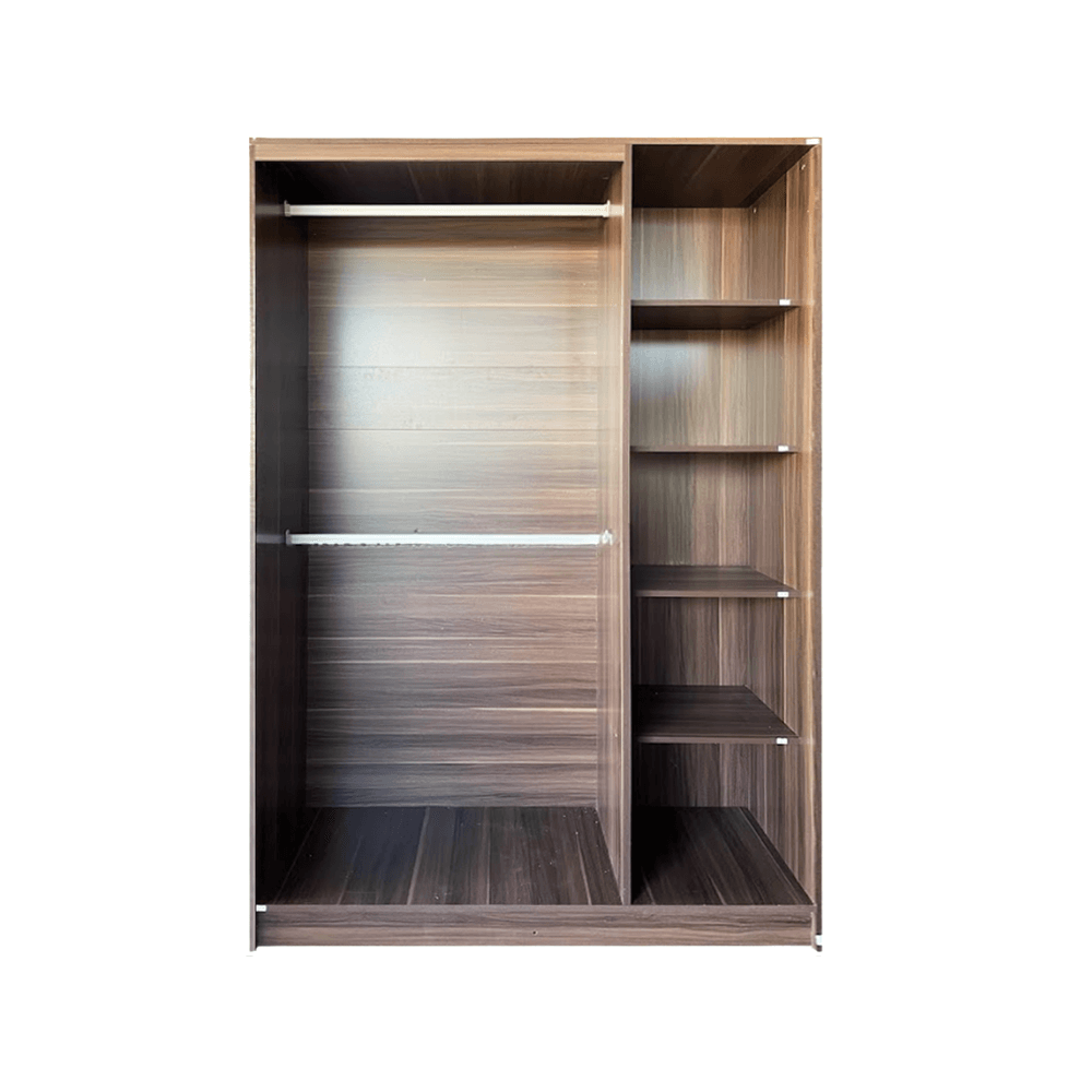 ชุดห้องนอน + ที่นอน PVC 3.5 ฟุต WISDOM DESIGN FURNITURE รุ่น CITY วอลนัท_4