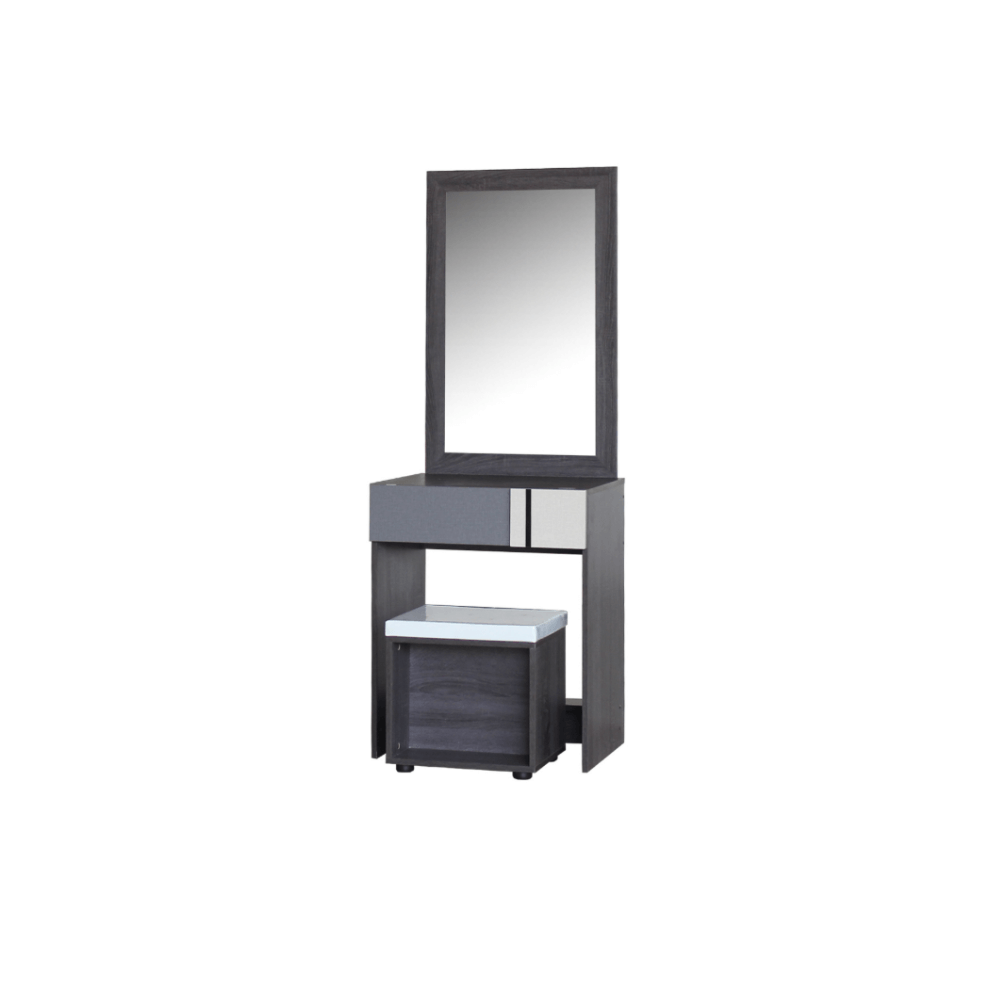 ชุดห้องนอน + ที่นอน PVC 6 ฟุต WISDOM DESIGN FURNITURE รุ่น AVA สี แอชบราวน์ ลิ้นชักท้ายเตียง_4