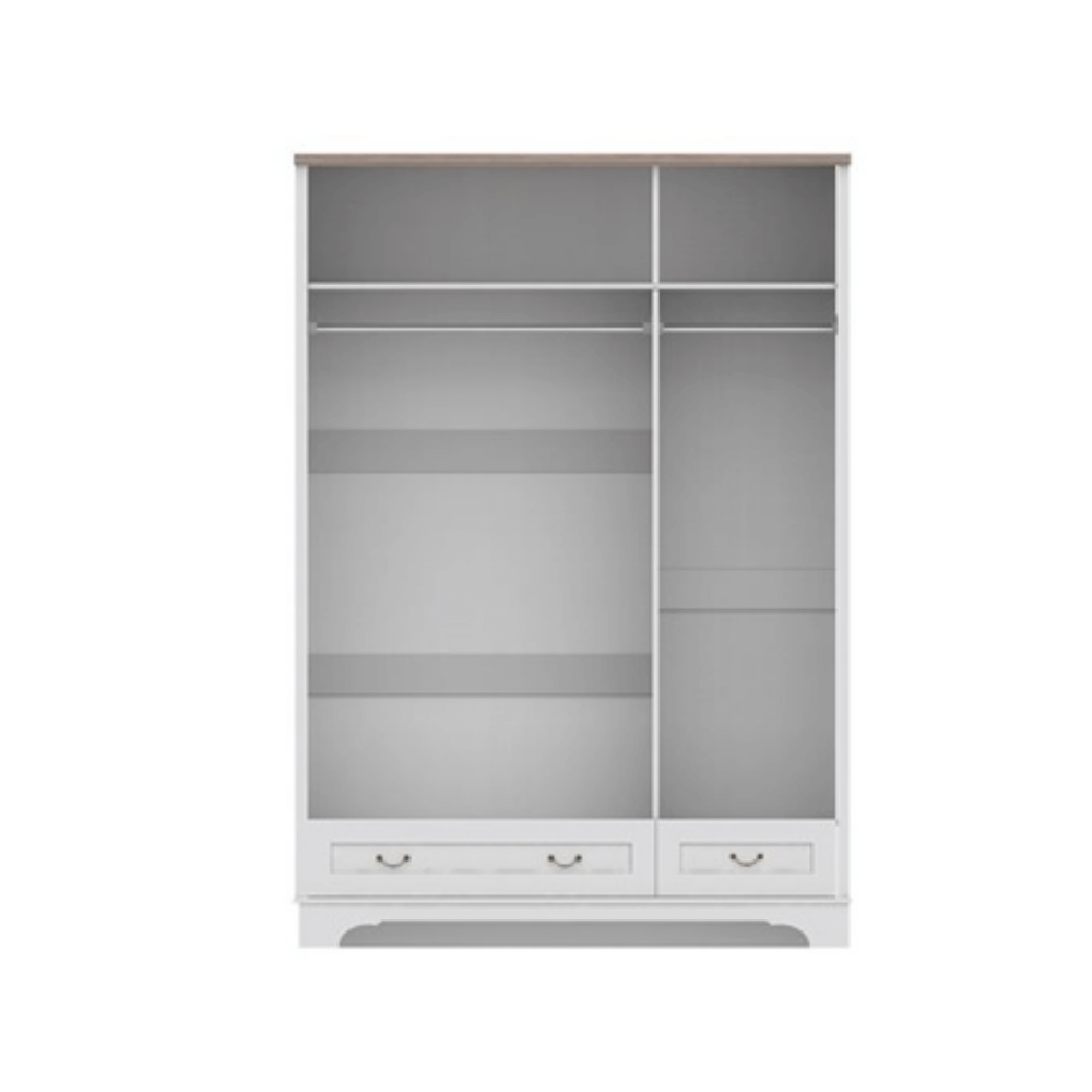 ชุดห้องนอน 6 ฟุต WISDOM DESIGN FURNITURE รุ่น JASMINE สีเทา/โซลิค